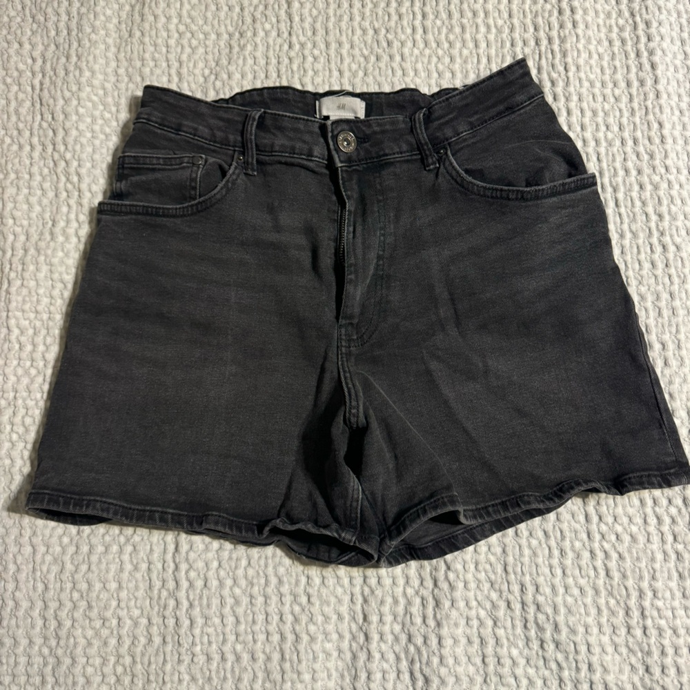 H&M Black Denim Shorts